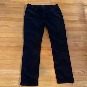 Talbots Women's Black Straight Leg Velvet Jeans